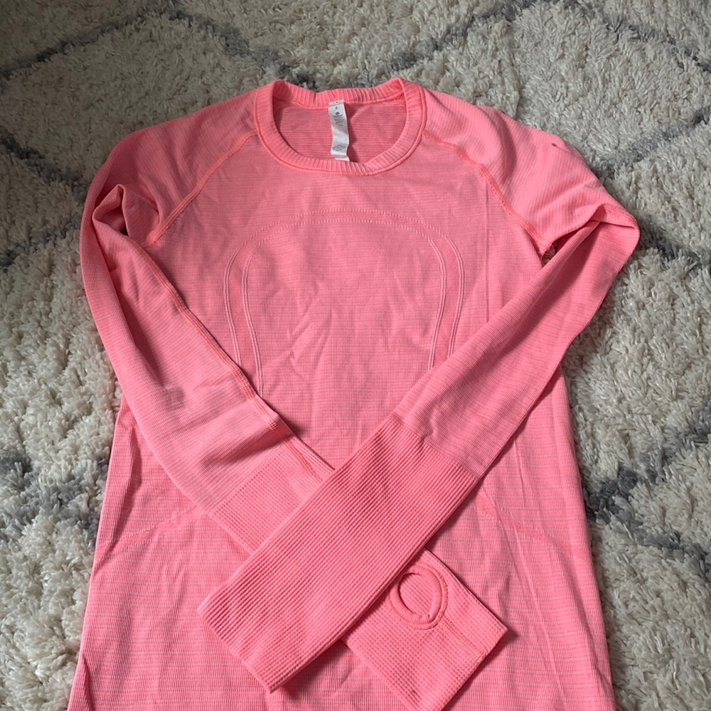 Hot Pink Lululemon Swiftly Tech Long Sleeve